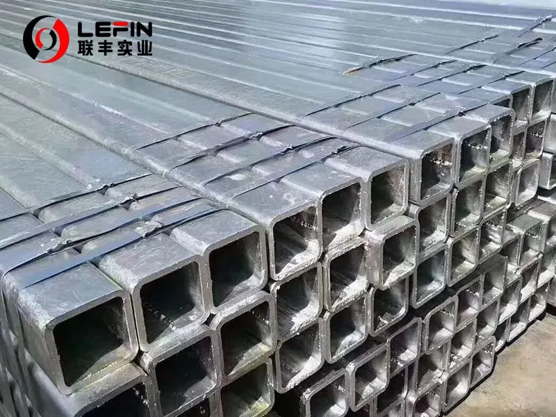 hot dip galvanized square tubes